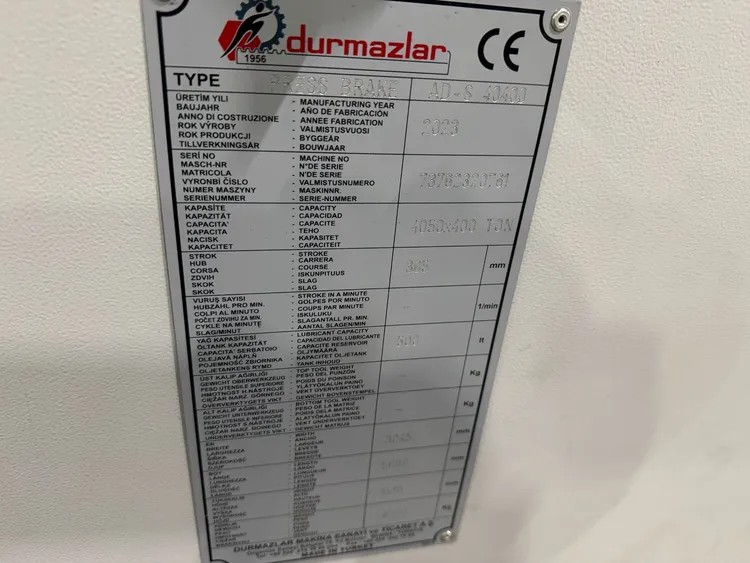 durma ad s 40400, 4m 400t